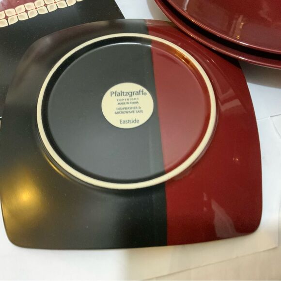 8 pieces Pfaltzgraff Eastside Collection diner 11” salad 9" plates & 24oz bowls - Picture 6 of 10
